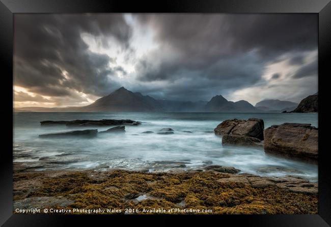 Elgol Seascape Framed Print by Creative Photography Wales