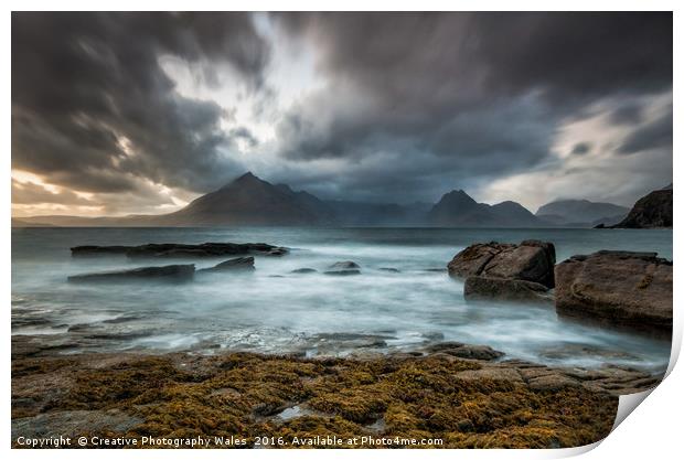 Elgol Seascape Print by Creative Photography Wales