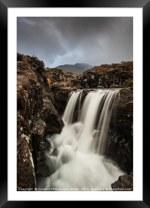 Fairy Pools Waterfalls Framed Mounted Print by Creative Photography Wales