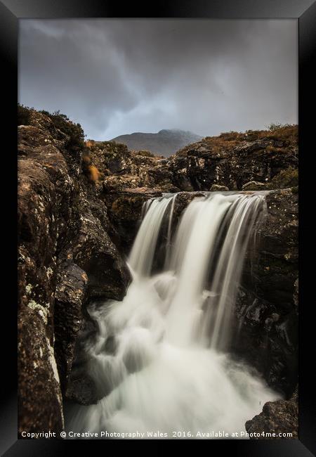 Fairy Pools Waterfalls Framed Print by Creative Photography Wales