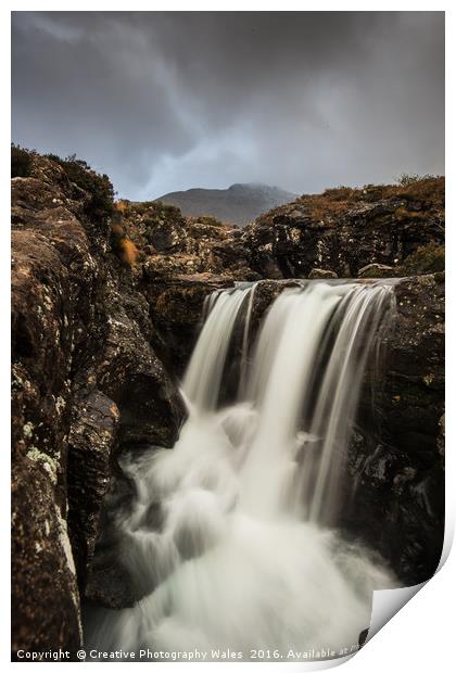 Fairy Pools Waterfalls Print by Creative Photography Wales