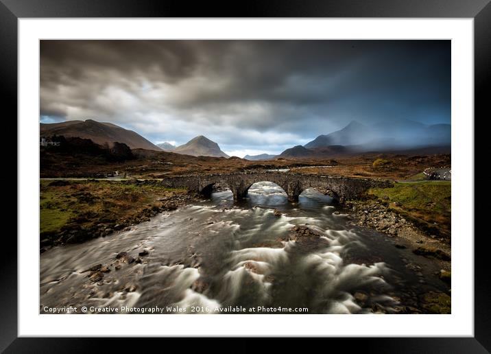 Sligachan Bridge Framed Mounted Print by Creative Photography Wales