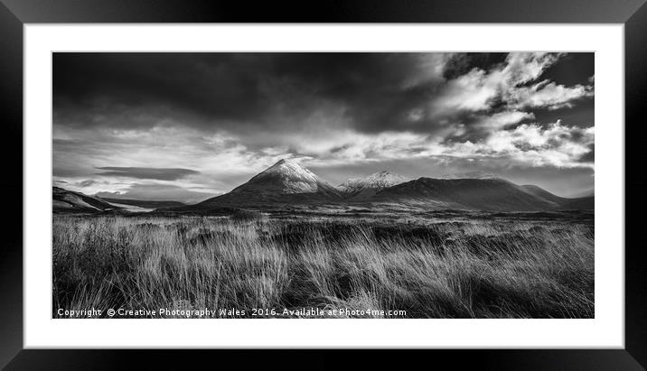 The Red Cuillins Framed Mounted Print by Creative Photography Wales