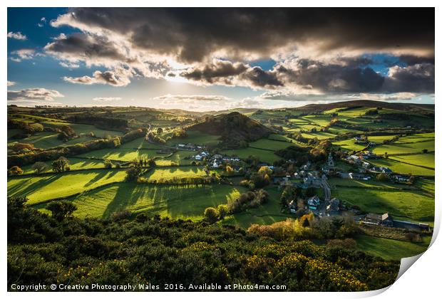 Radnorshire Autumn Landscape Print by Creative Photography Wales