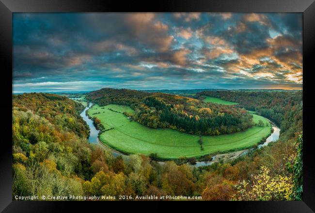 Symonds Yat Autumn Landscape Framed Print by Creative Photography Wales