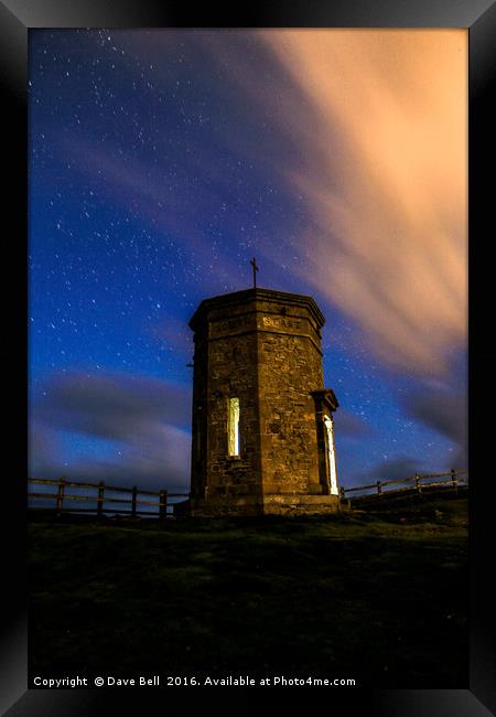 Bude Folly At Night Framed Print by Dave Bell