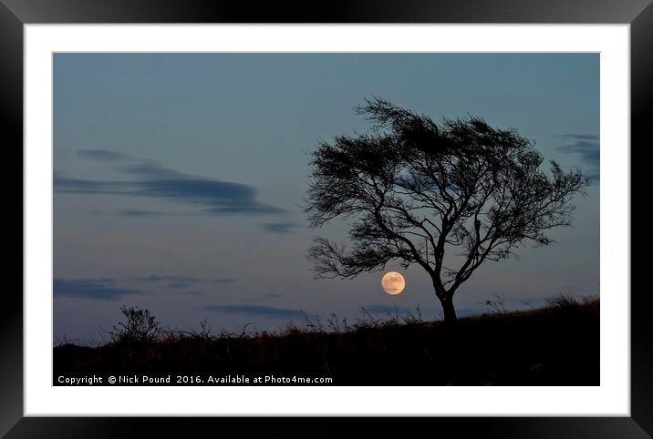 Moonrise on the Mendips Framed Mounted Print by Nick Pound