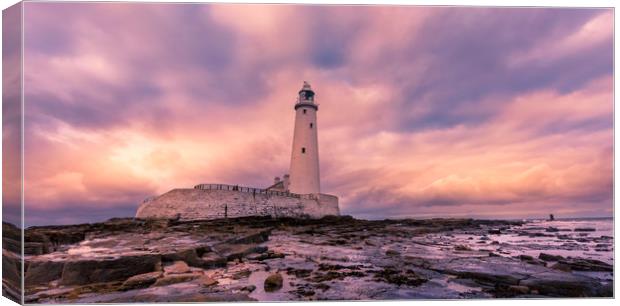 Thunder of Colour at the Lighthouse Canvas Print by Naylor's Photography