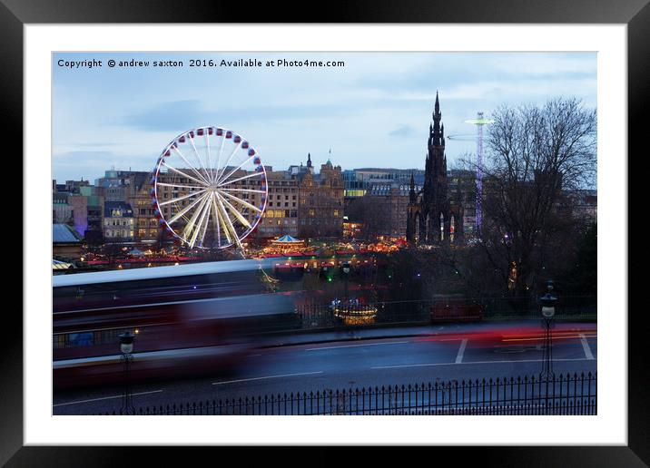 PASSING BY Framed Mounted Print by andrew saxton