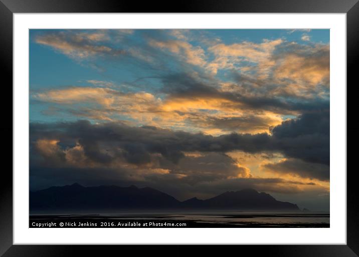 Early Morning Over Hofn, Iceland Framed Mounted Print by Nick Jenkins