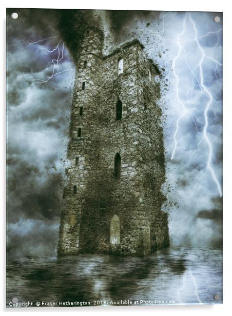 Stormy Hill Acrylic by Fraser Hetherington