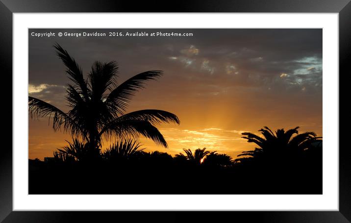 It's Dawning on Me... Framed Mounted Print by George Davidson