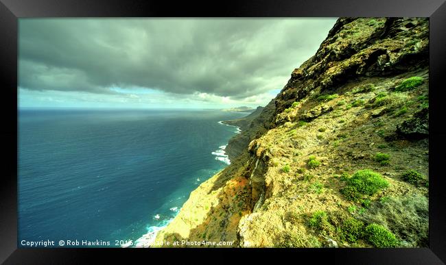 North Canaria Vista  Framed Print by Rob Hawkins