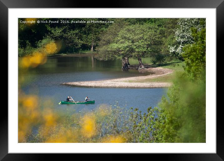 Canoeing on Rudyard Lake Framed Mounted Print by Nick Pound