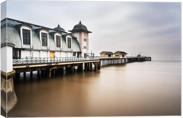 Three Minutes At Penarth Pier Canvas Print by Steve Purnell