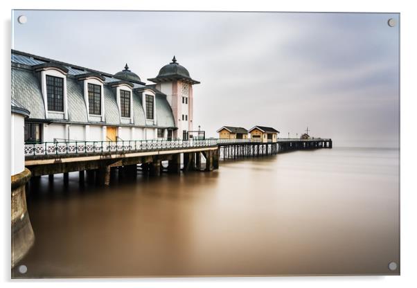 Three Minutes At Penarth Pier Acrylic by Steve Purnell