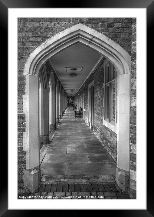 Arch at Almshouses, Bedworth Framed Mounted Print by Andy Morley