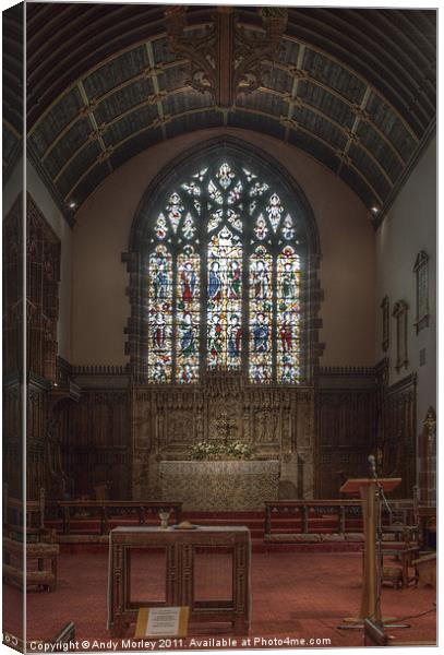 All Saints Church Interior Canvas Print by Andy Morley