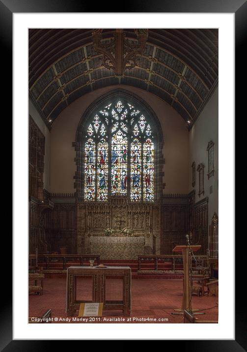 All Saints Church Interior Framed Mounted Print by Andy Morley