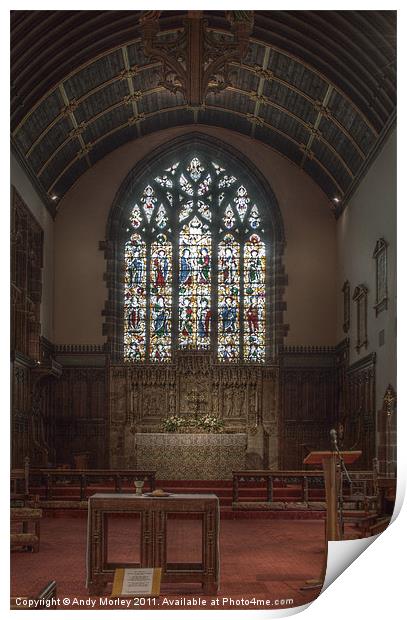 All Saints Church Interior Print by Andy Morley