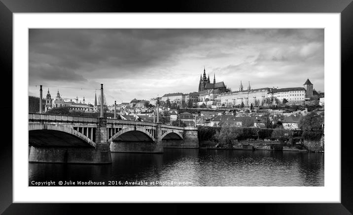 Prague Castle Framed Mounted Print by Julie Woodhouse