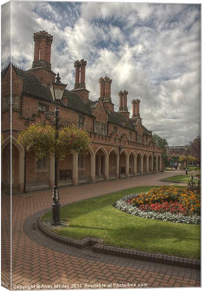 Nicholas Chamberlaine Almshouses, Bedworth Canvas Print by Andy Morley