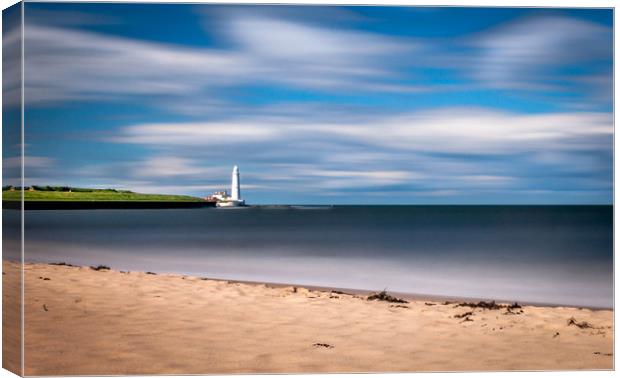 Dreamy St. Marys from The Beach  Canvas Print by Naylor's Photography