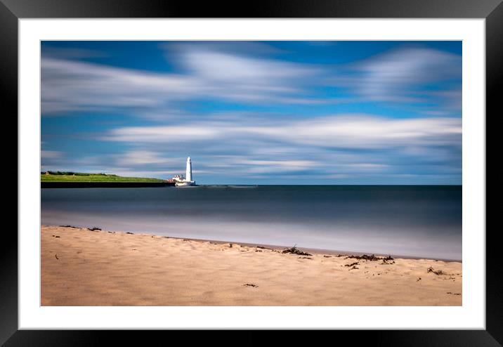 Dreamy St. Marys from The Beach  Framed Mounted Print by Naylor's Photography