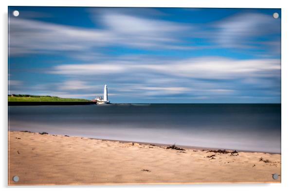 Dreamy St. Marys from The Beach  Acrylic by Naylor's Photography