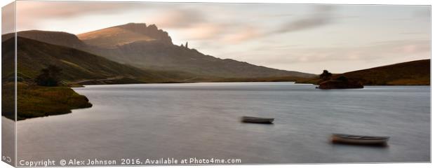 Old Man of Storr From Loch Fada Canvas Print by Alex Johnson