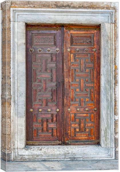 Blue Mosque Door Canvas Print by Antony McAulay