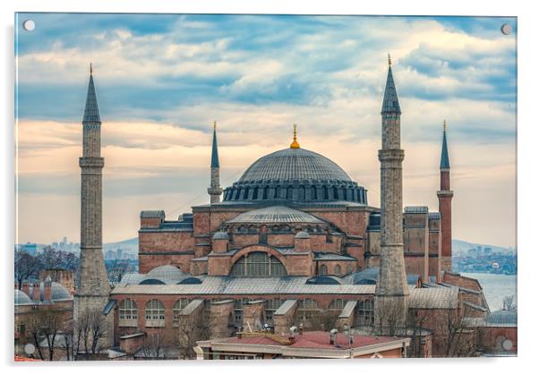 Hagia Sophia Elevated View Acrylic by Antony McAulay