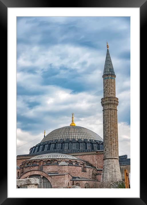 Hagia Sophia in Istanbul Framed Mounted Print by Antony McAulay