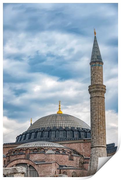 Hagia Sophia in Istanbul Print by Antony McAulay