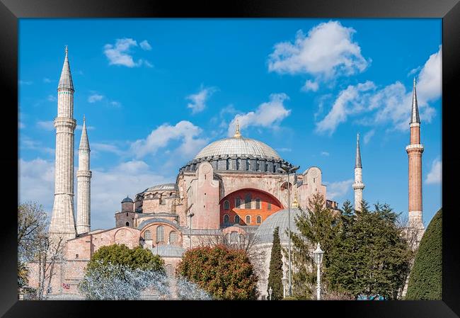 Hagia Sophia Mosque Framed Print by Antony McAulay