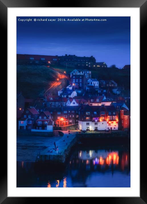 Lighting the Way Framed Mounted Print by richard sayer