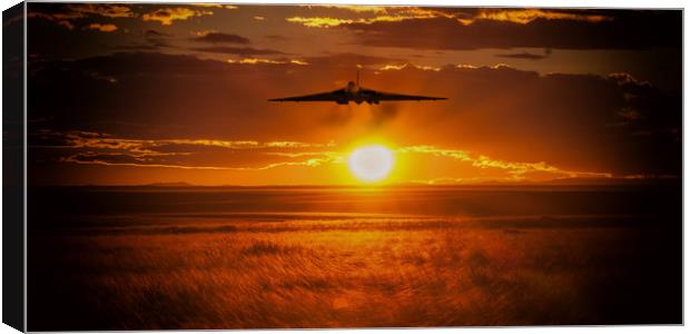 XH558 Bows Out Canvas Print by J Biggadike