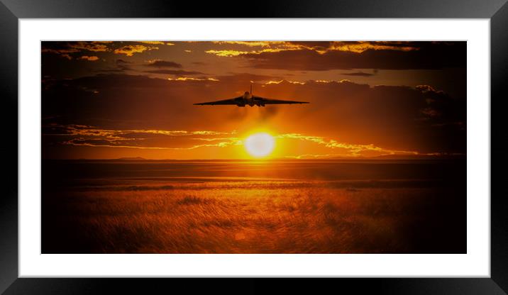 XH558 Bows Out Framed Mounted Print by J Biggadike