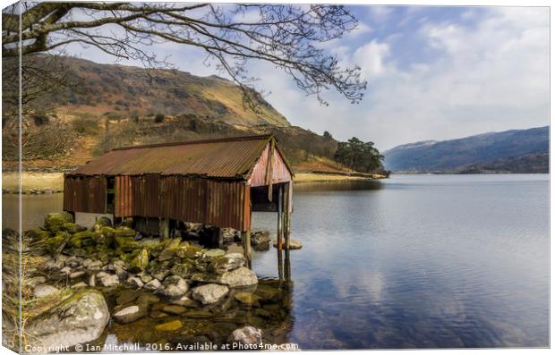 The Old Boathouse Canvas Print by Ian Mitchell