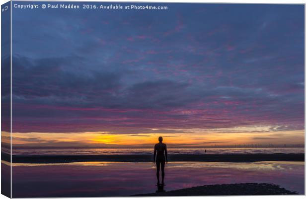 Another place, another sunset Canvas Print by Paul Madden