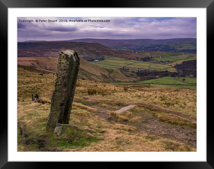 Withens Gate, Pennine Way Framed Mounted Print by Peter Stuart