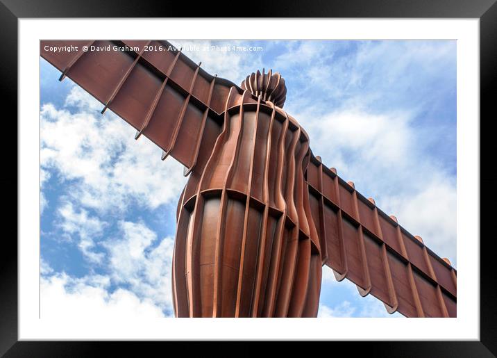 The Angel of the North, Gateshead Framed Mounted Print by David Graham