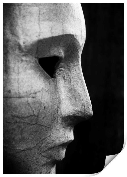 the mask that hides pain Print by paul haylock