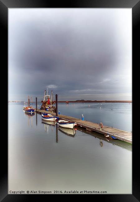 Wells-next-the-Sea Harbour Framed Print by Alan Simpson