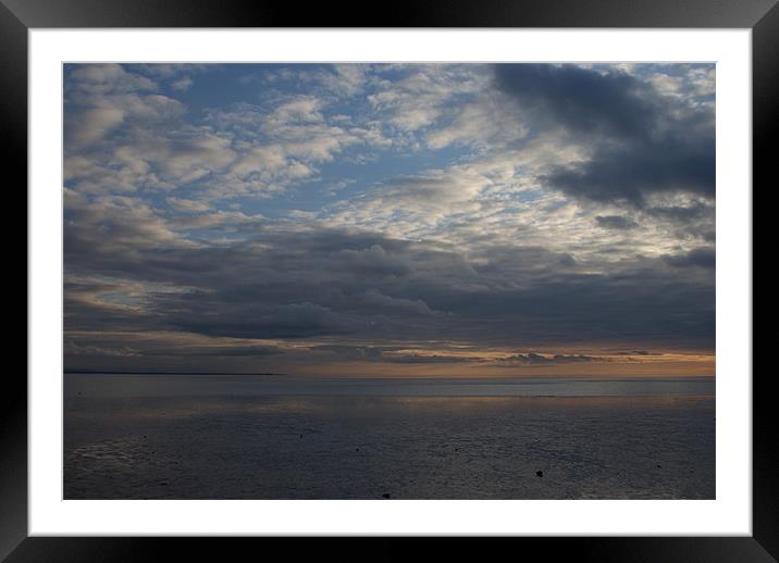 powfoot cloudscape Framed Mounted Print by chris thomson