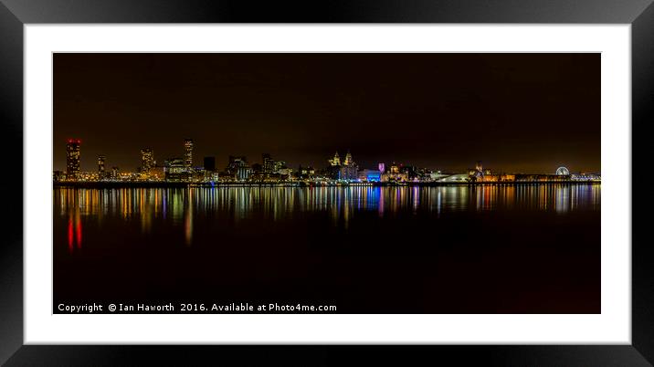 Liverpool Waterfront Framed Mounted Print by Ian Haworth