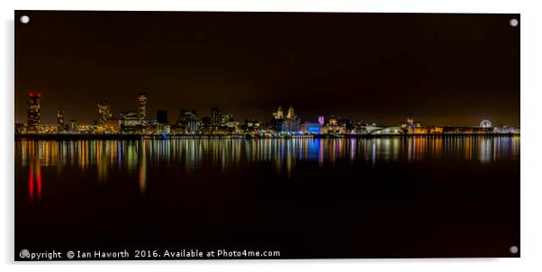 Liverpool Waterfront Acrylic by Ian Haworth