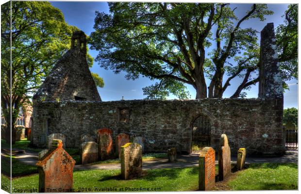 Auld Kirk at Alloway Canvas Print by Tom Gomez