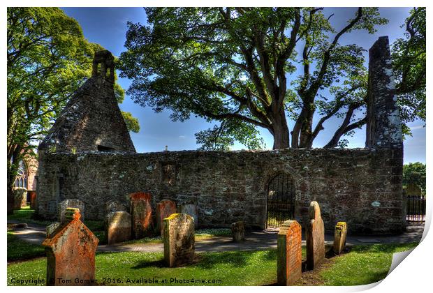 Auld Kirk at Alloway Print by Tom Gomez