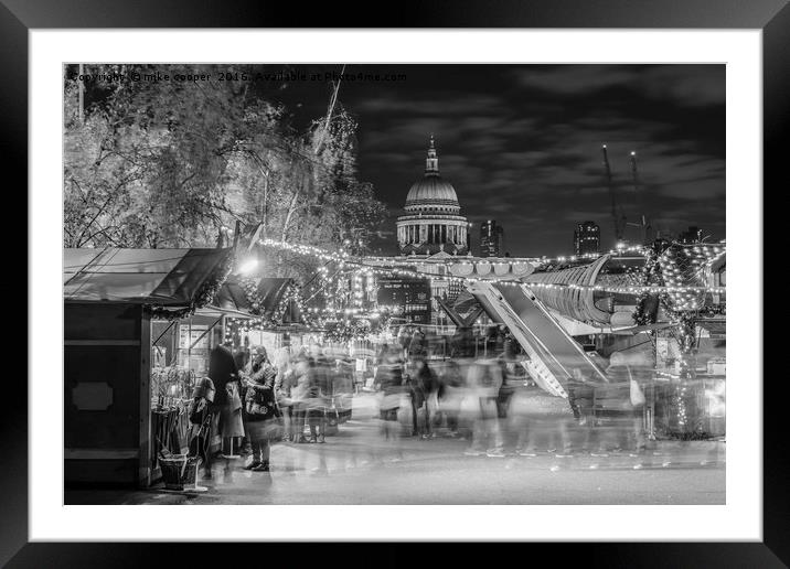 xmas markets Framed Mounted Print by mike cooper